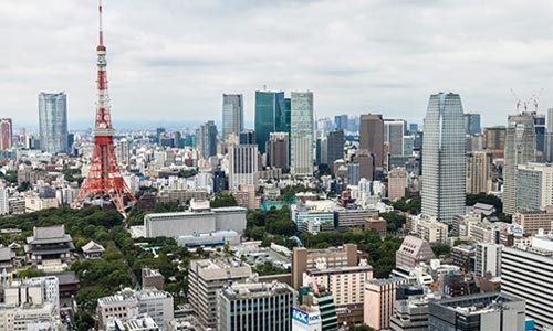 Tokyo tower and skyline